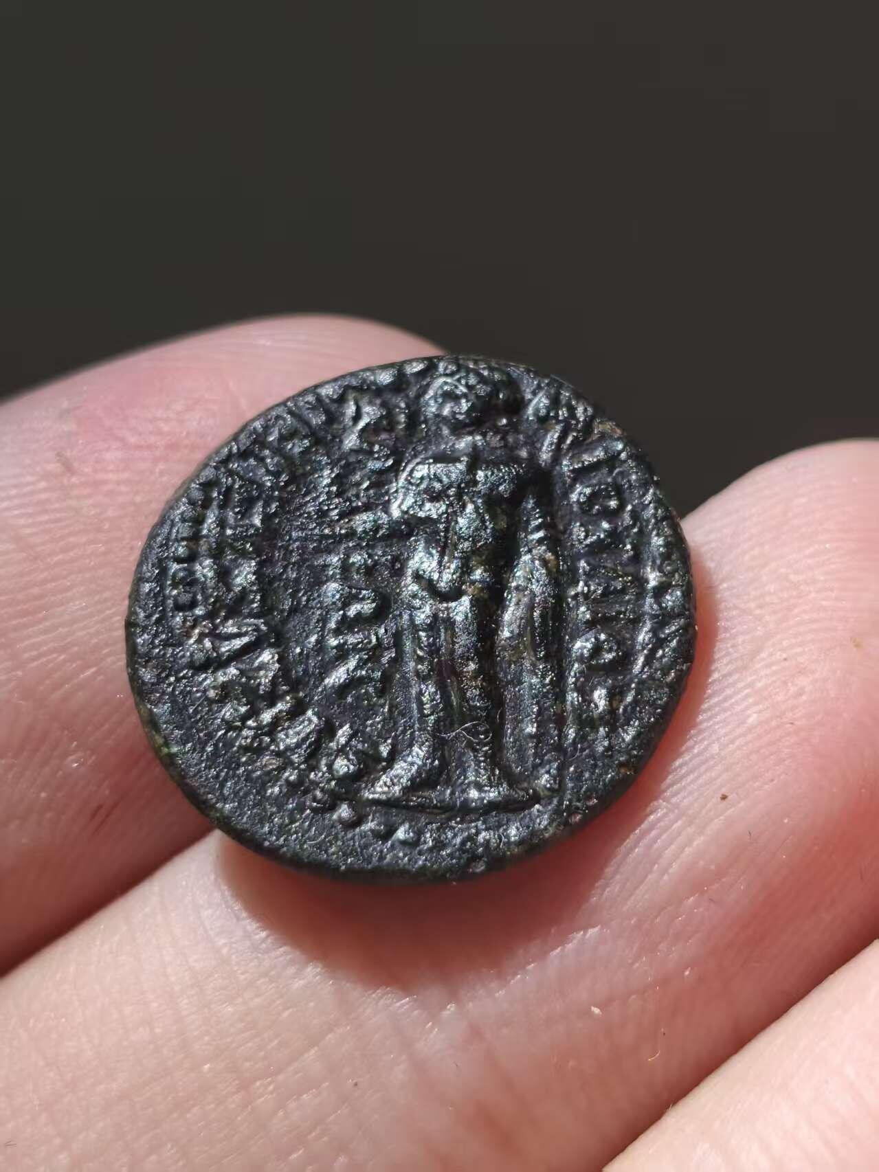 星盘世界钱币十二月二十七日古典币专场 罗马帝国行省 弗里几亚 尼禄铜币 背面赫拉克勒斯