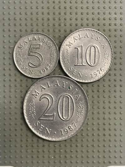 2025年第144场各国散币拍卖（总第144场） - 马来西亚大厦版3枚