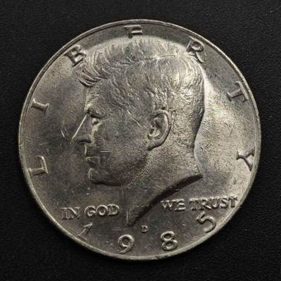 【淘币小摊】限时拍第八百三十五拍  散币批量币场  满百包邮可预留两周  周一统一发货  - 美国1985年肯尼迪半美元