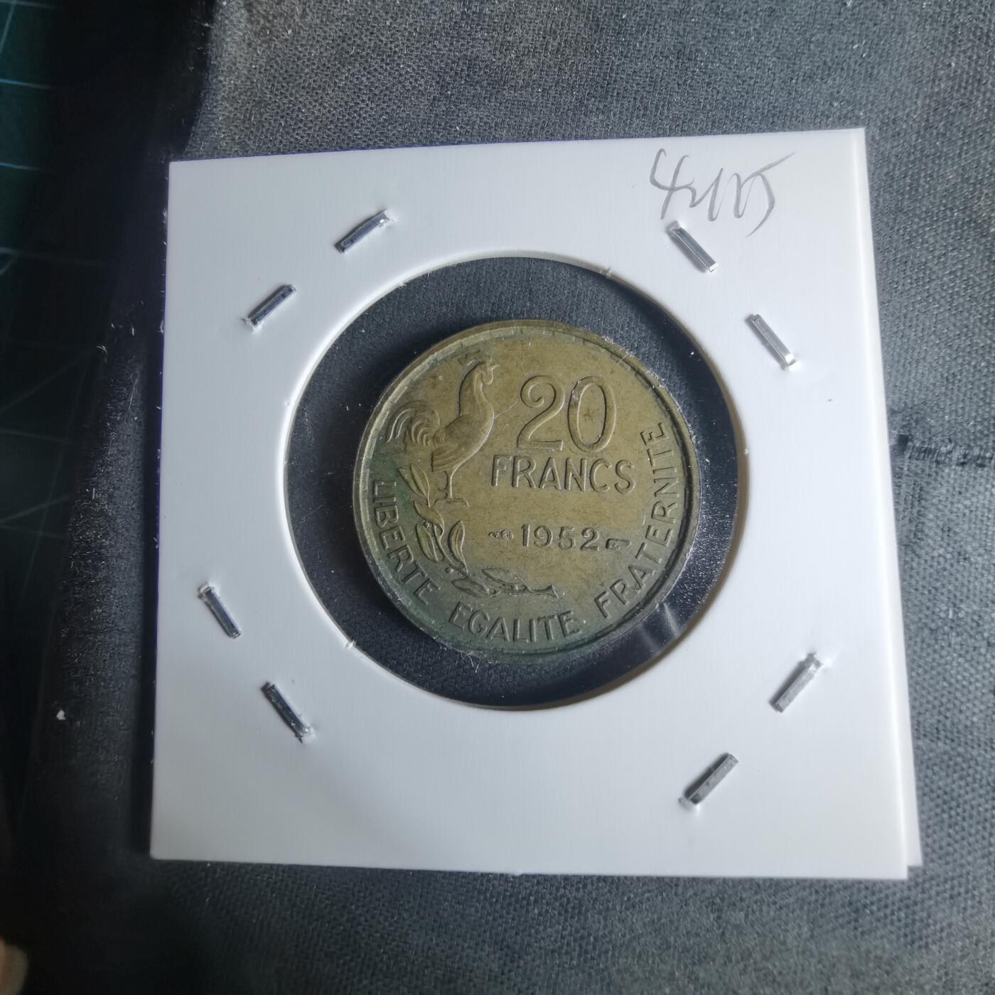 沼泽如烟--第942场 法国1952年20法郎