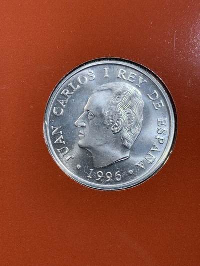 《竞宝斋》第449场 周日，周一，周二  3场连拍 （全场包邮，欢迎送拍） 西班牙 1996年 2000比塞塔 穿衣的玛哈 925银 18克 33mm 小纸卡册套币