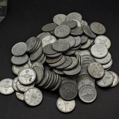 【淘币小摊】限时拍第八百三十五拍  散币批量币场  满百包邮可预留两周  周一统一发货  - 日本五钱铝币110枚