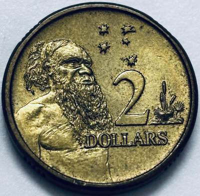 文馨钱币收藏第 286 场，圣诞节专场【 长期接收代拍品低至 0 佣金】 - 好品 1993 年澳大利亚土著人 2 元纪念币