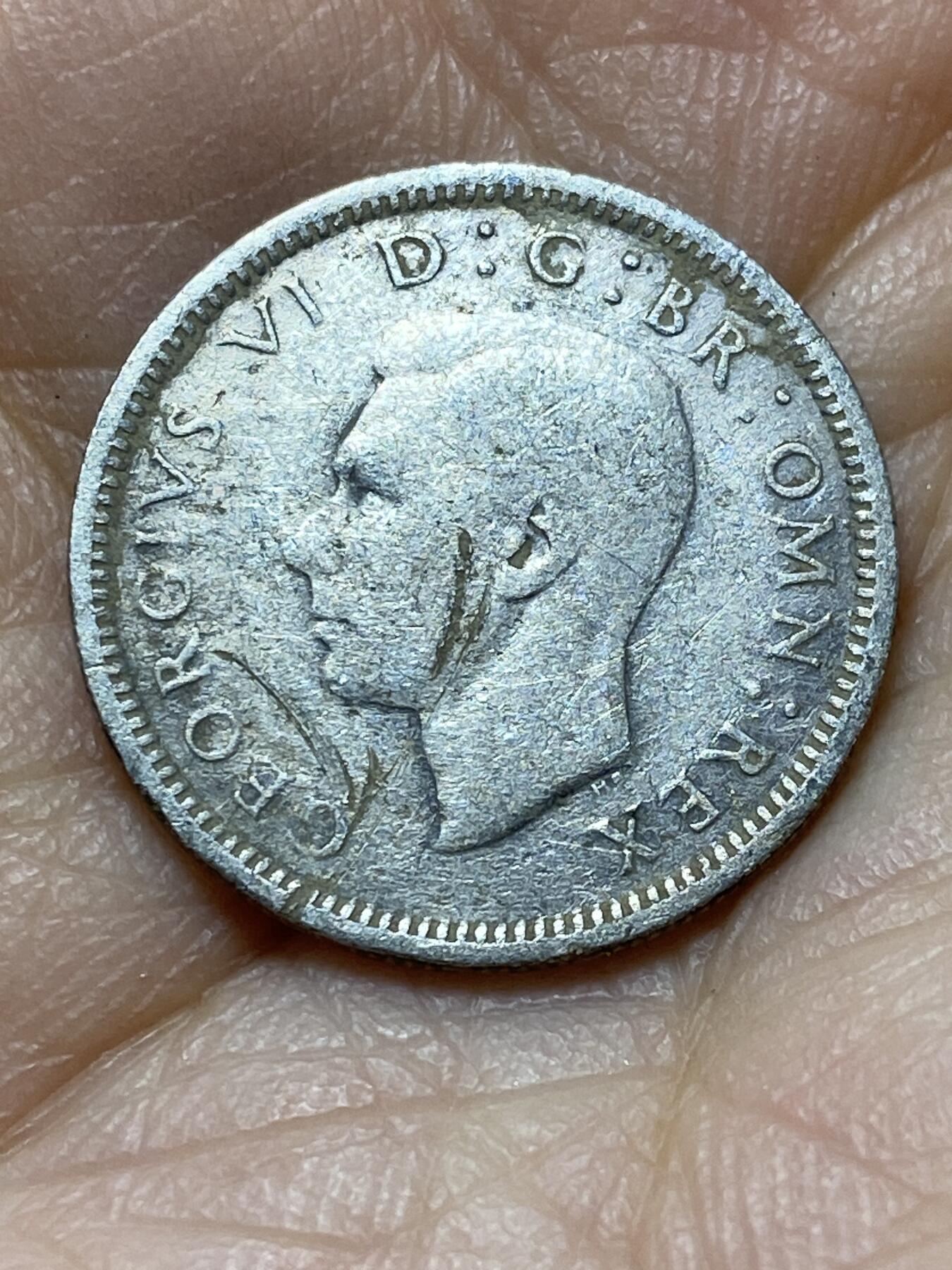 2025年第一百四十四场(总第一百七十场）品种丰富英国一线回流散币年末特拍场第一场(免佣金) 英国🇬🇧1937年6便士银币(乔治六世加冕年，第一版首发年，500银)