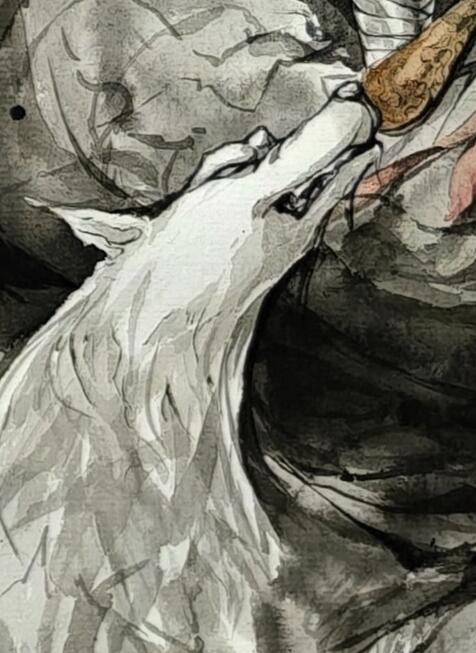 白泽拍卖卡牌手绘专场第30期（白金之夜 跨年大拍） 2025 鹿凝手绘画 二郎神 已装裱 尺寸：37cm*55.6cm  鹿凝亲签