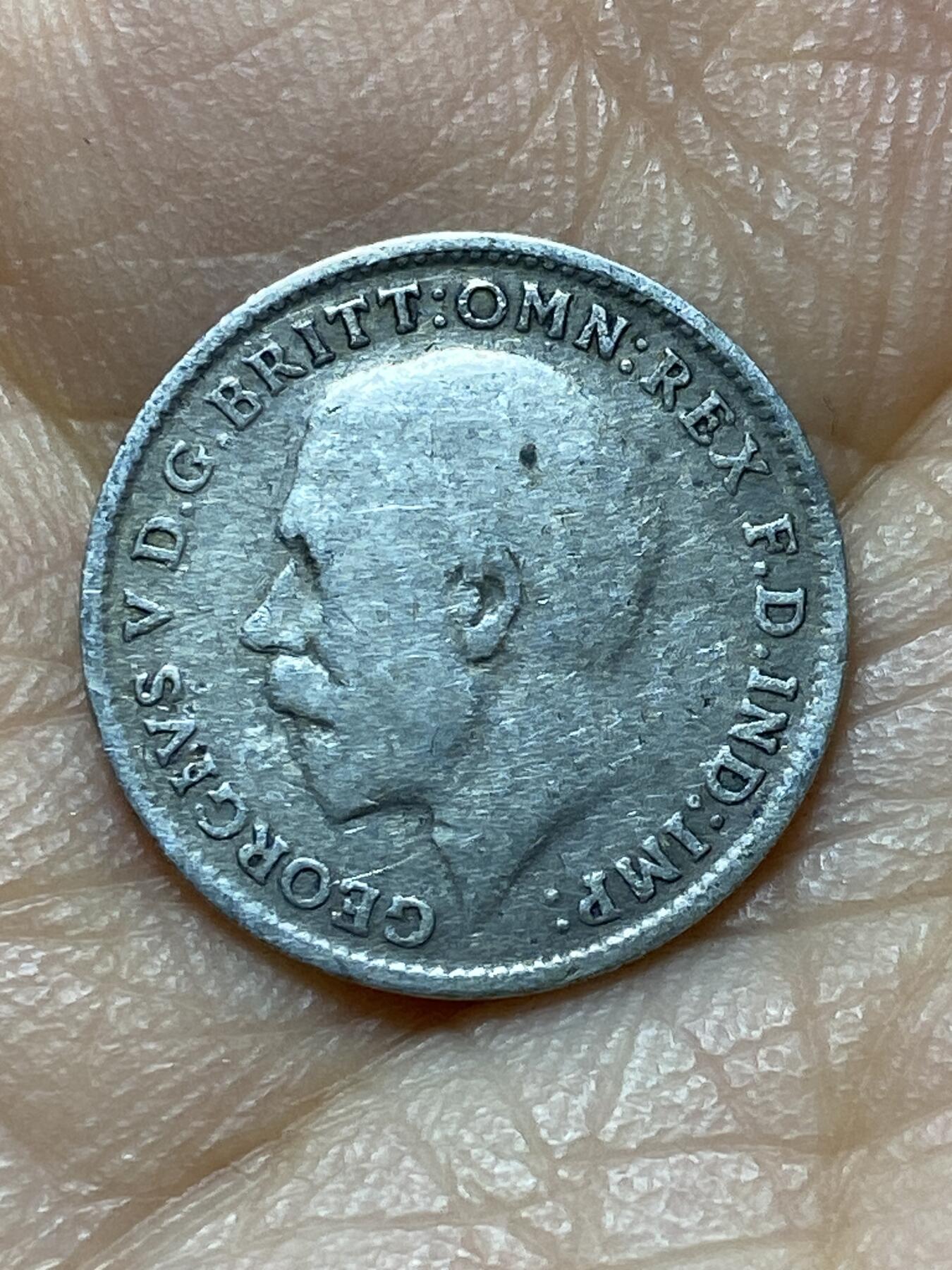 2025年第一百四十四场(总第一百七十场）品种丰富英国一线回流散币年末特拍场第一场(免佣金) 英国🇬🇧1917年3便士银币(乔治五世第一版，925高银)