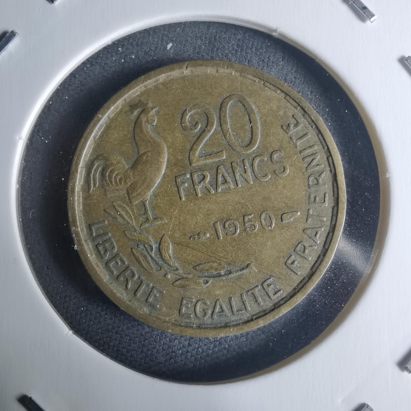 沼泽如烟--第942场 法国1950年20法郎