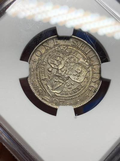 《竞宝斋》第449场 周日，周一，周二  3场连拍 （全场包邮，欢迎送拍） NGC AU55  英国1897年 维多利亚披纱1先令银币