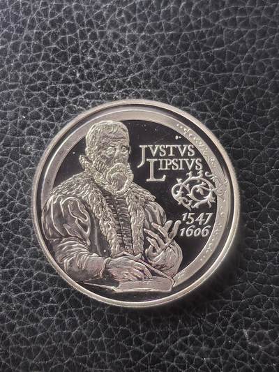 道一币馆币章第一百六十一场 - 欧洲之星 比利时2006年语言学家尤斯图斯逝世400周年10欧元精制银币 18.75g 925S 50000