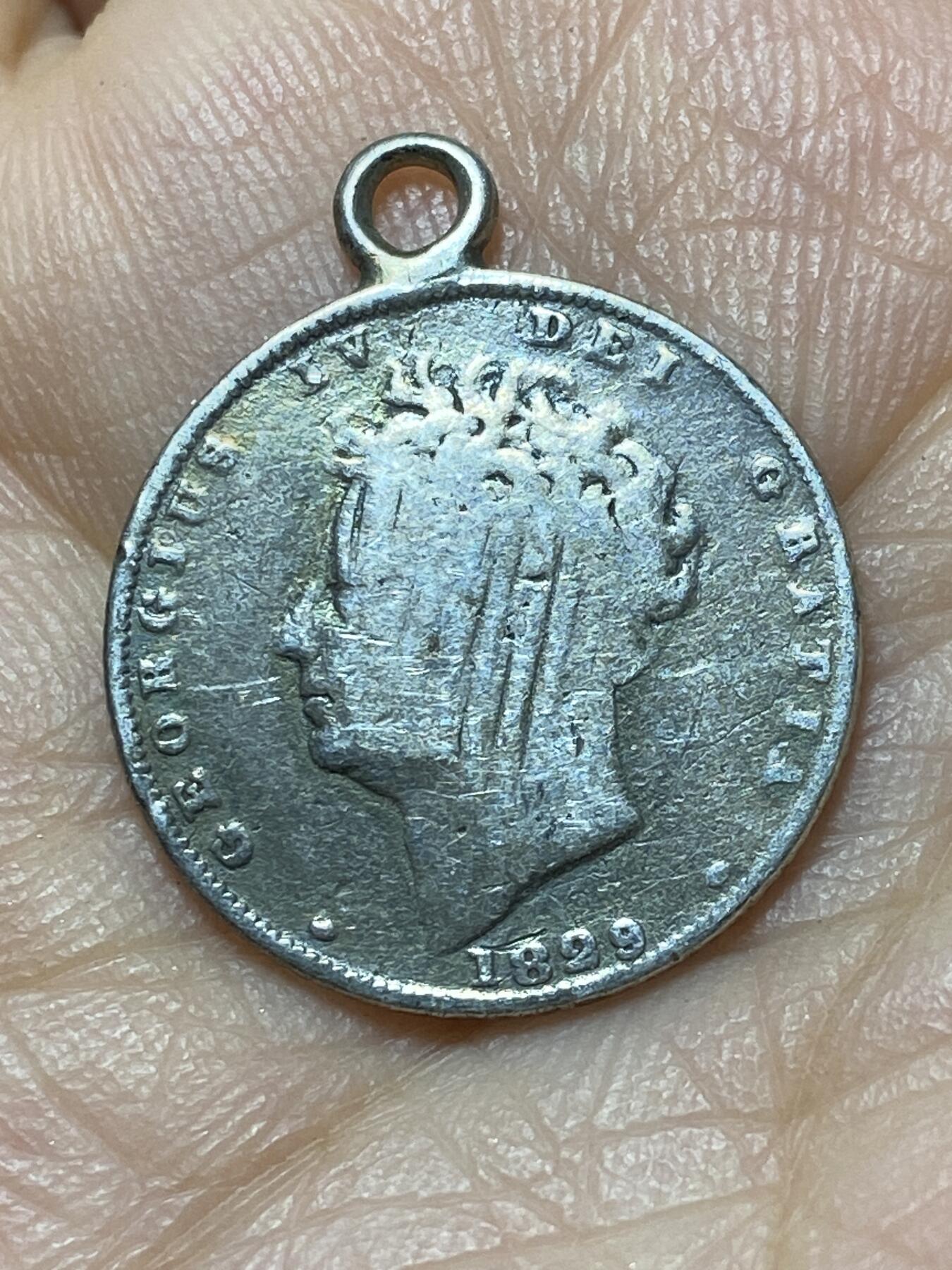 2025年第一百四十四场(总第一百七十场）品种丰富英国一线回流散币年末特拍场第一场(免佣金) 有焊环–英国🇬🇧1829年6便士(乔治四世时期第三版关门年，925高银)