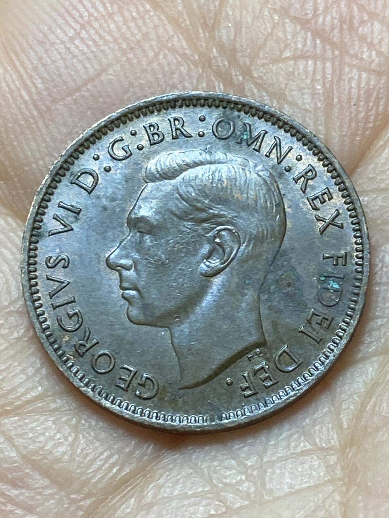 2025年第一百四十四场(总第一百七十场）品种丰富英国一线回流散币年末特拍场第一场(免佣金) 英国🇬🇧1949年1法新(乔治六世第二版)