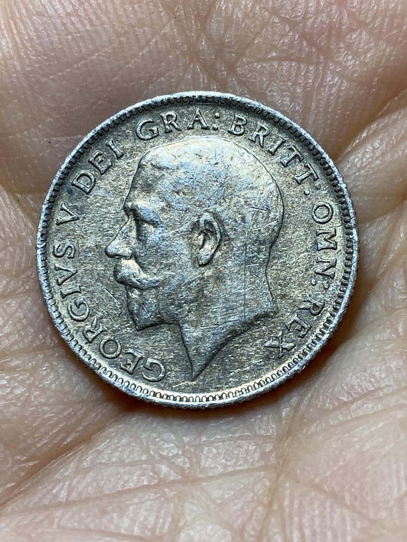 2025年第一百四十四场(总第一百七十场）品种丰富英国一线回流散币年末特拍场第一场(免佣金) 英国🇬🇧1921年6便士银币(乔治五世第二版，500银)