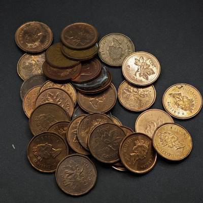 【淘币小摊】限时拍第八百三十五拍  散币批量币场  满百包邮可预留两周  周一统一发货  - 加拿大1分35枚