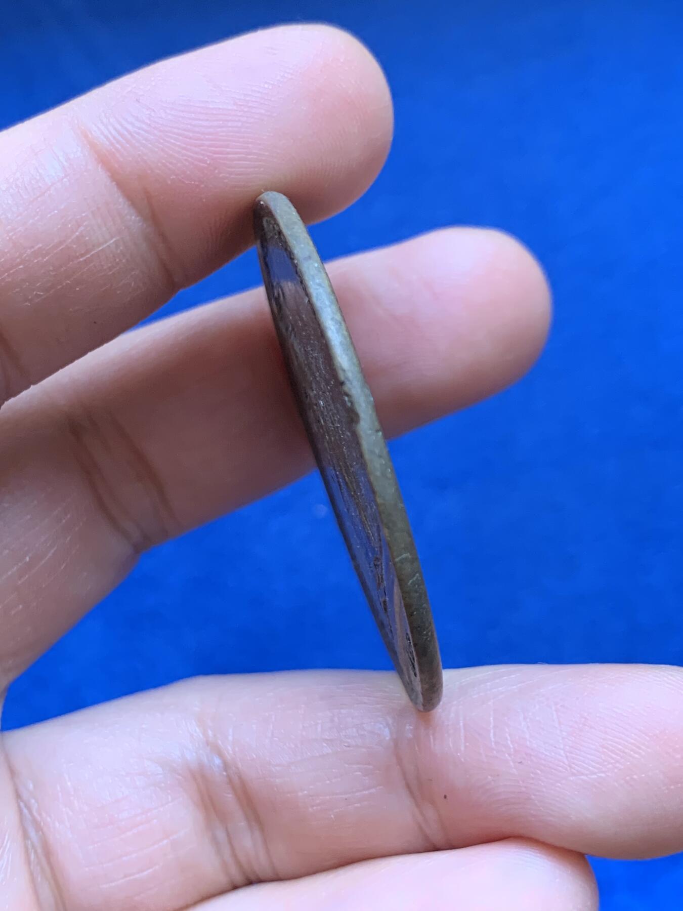 《竞宝斋》第449场 周日，周一，周二  3场连拍 （全场包邮，欢迎送拍） 18世纪地区联盟破裂纪念章 原铸品 17.9克 42.8mm