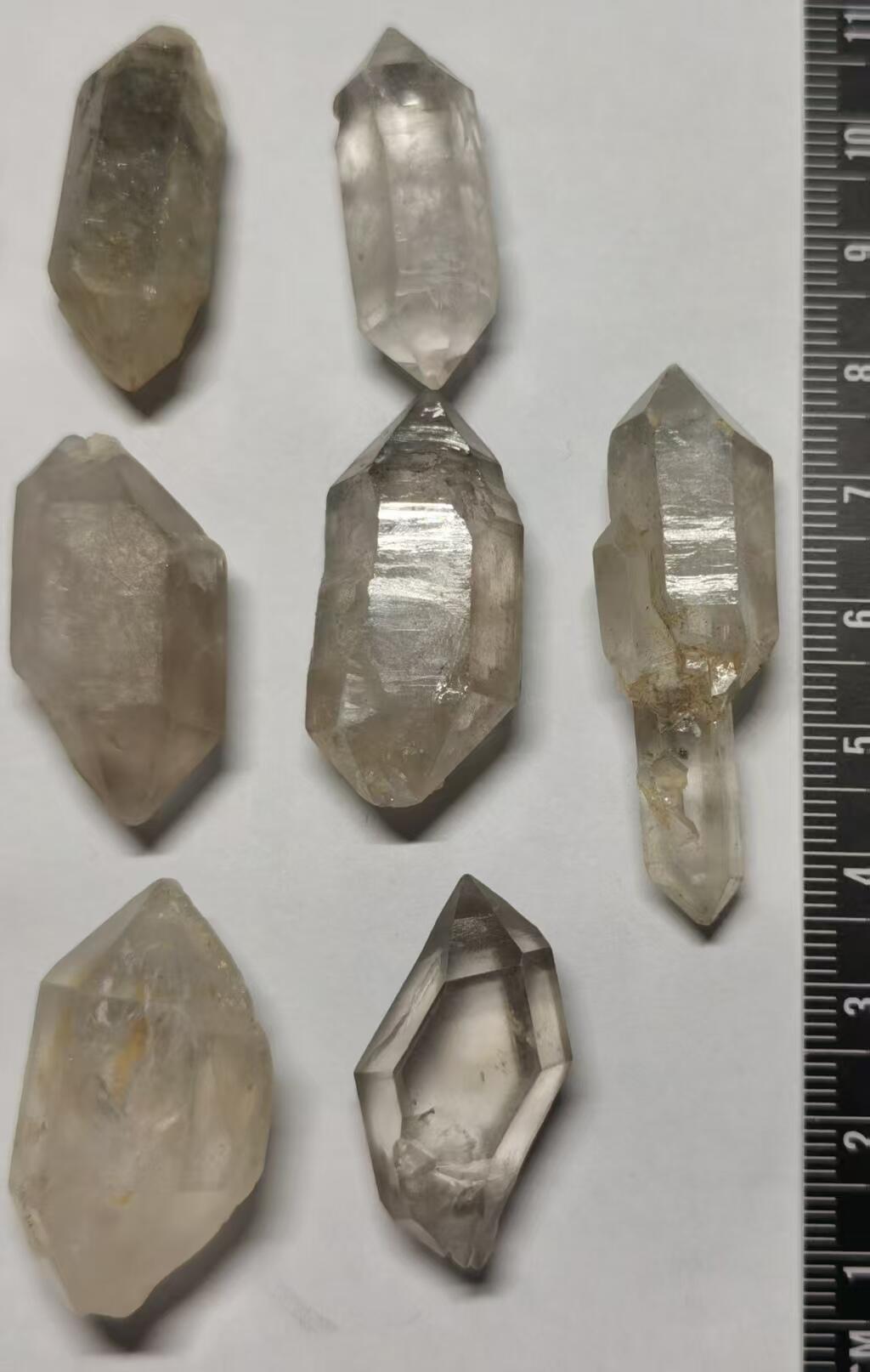 七河·世界钱币杂件水晶矿标小拍（总第31期） 藏家出品 X658 云贵闪灵水晶 一组10件 本件拍品由合作藏家邮寄