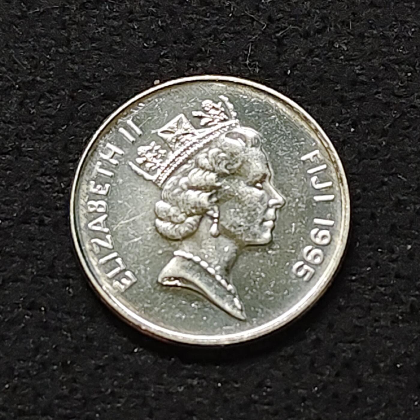 【全场包邮】纯粹捡漏拍488场（免费代拍第25场） 斐济1995年5分FAO组织五十周年纪念币