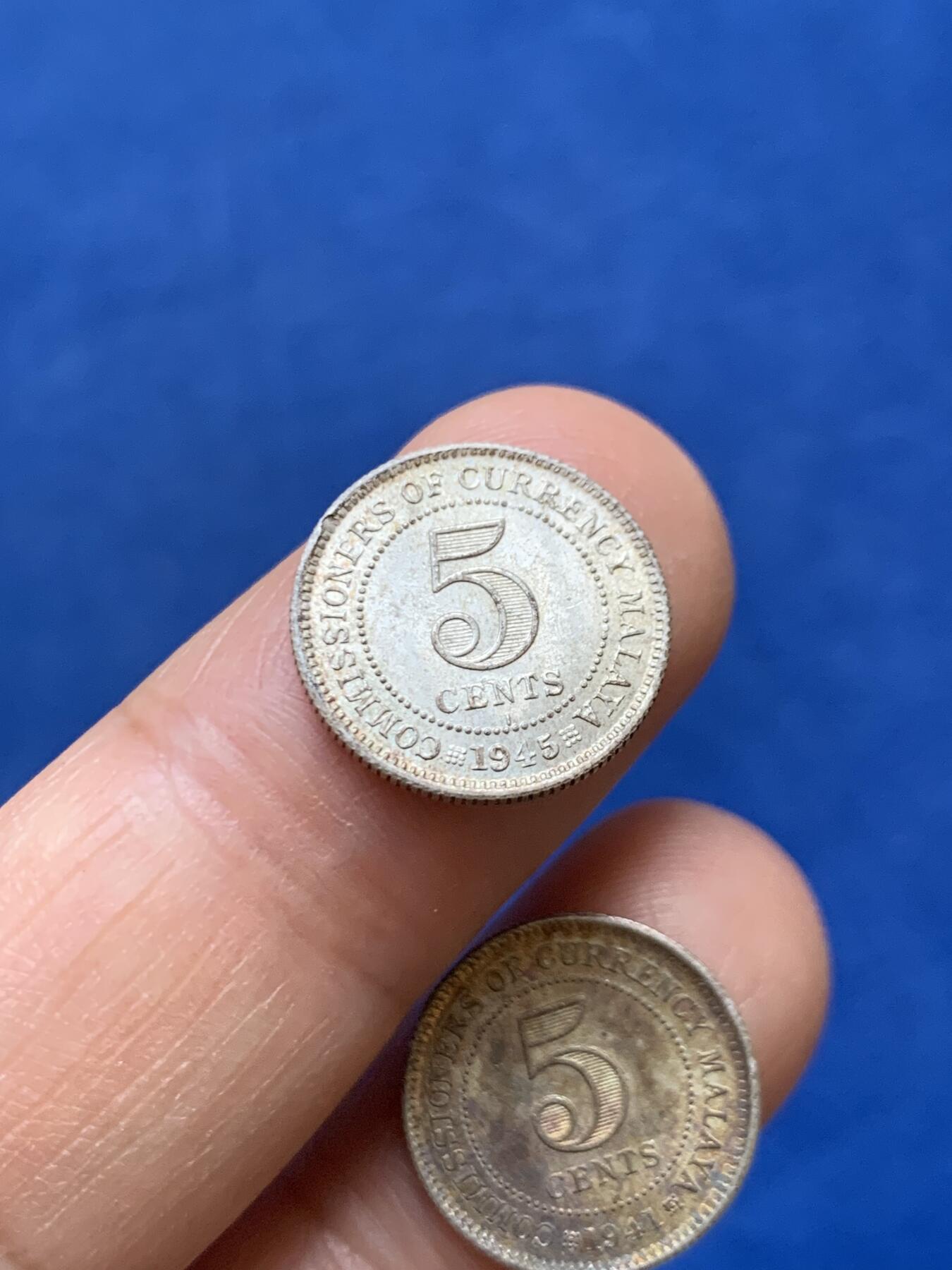 《竞宝斋》第449场 周日，周一，周二  3场连拍 （全场包邮，欢迎送拍） 两枚一组 海峡1941/1945年5分 好品