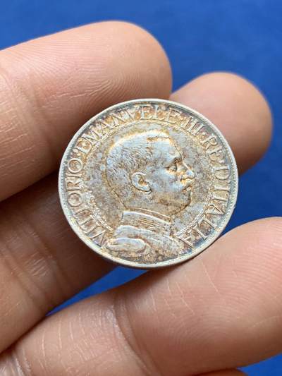 《竞宝斋》第449场 周日，周一，周二  3场连拍 （全场包邮，欢迎送拍） 意大利1912年马车1里拉银币 好彩