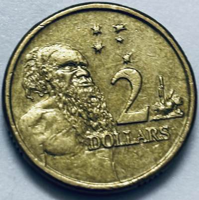 文馨钱币收藏第 286 场，圣诞节专场【 长期接收代拍品低至 0 佣金】 - 好品 2005 年澳大利亚土著人 2 元纪念币