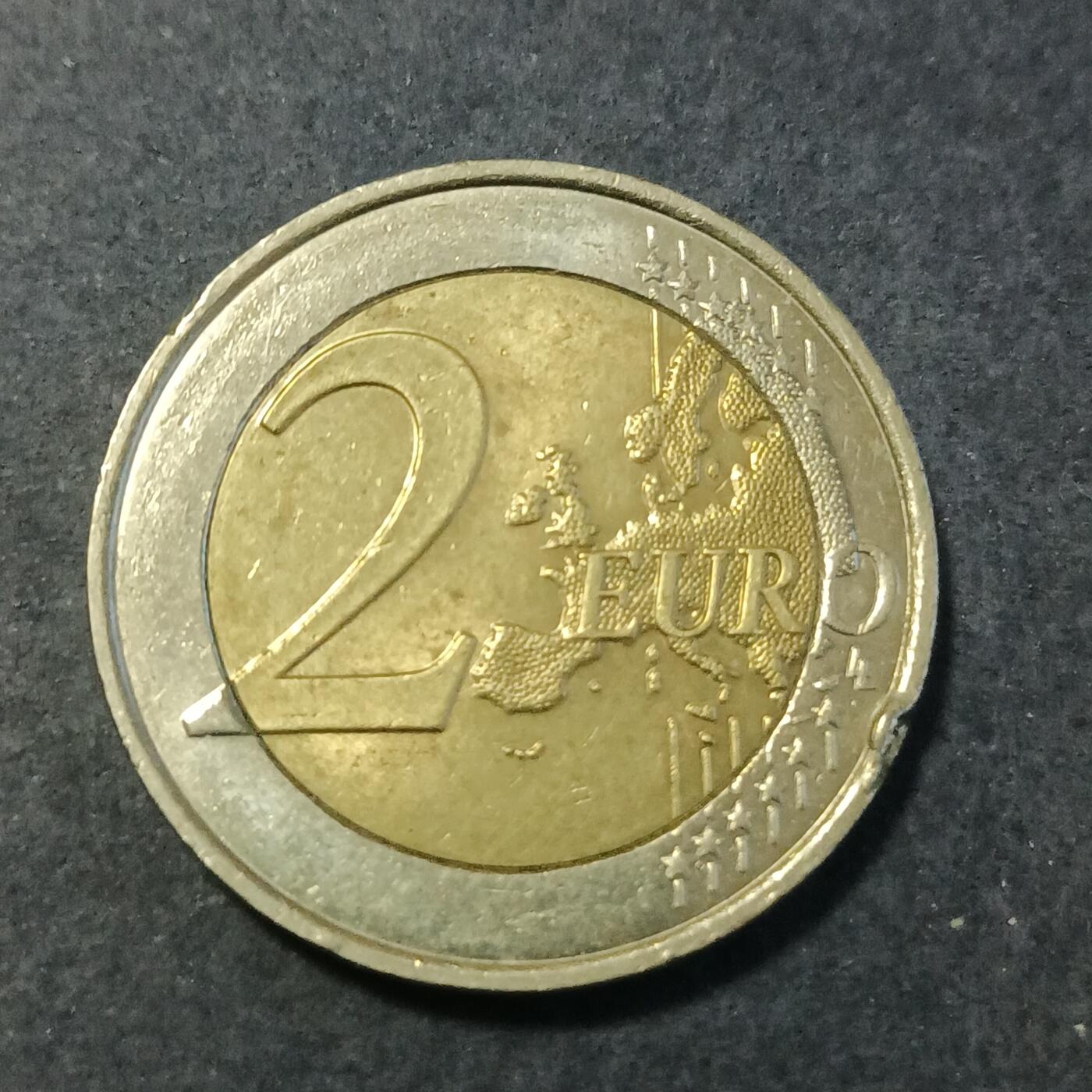 【游宝包邮场】蛇年第101期 世界各国纪念币 法国-2欧元纪念币 2008年