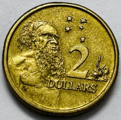 文馨钱币收藏第 286 场，圣诞节专场【 长期接收代拍品低至 0 佣金】 - 好品 1988 年澳大利亚土著人 2 元纪念币