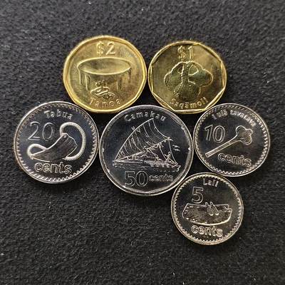 【全场包邮】纯粹捡漏拍488场（免费代拍第25场） - 斐济2012年新版6枚套币