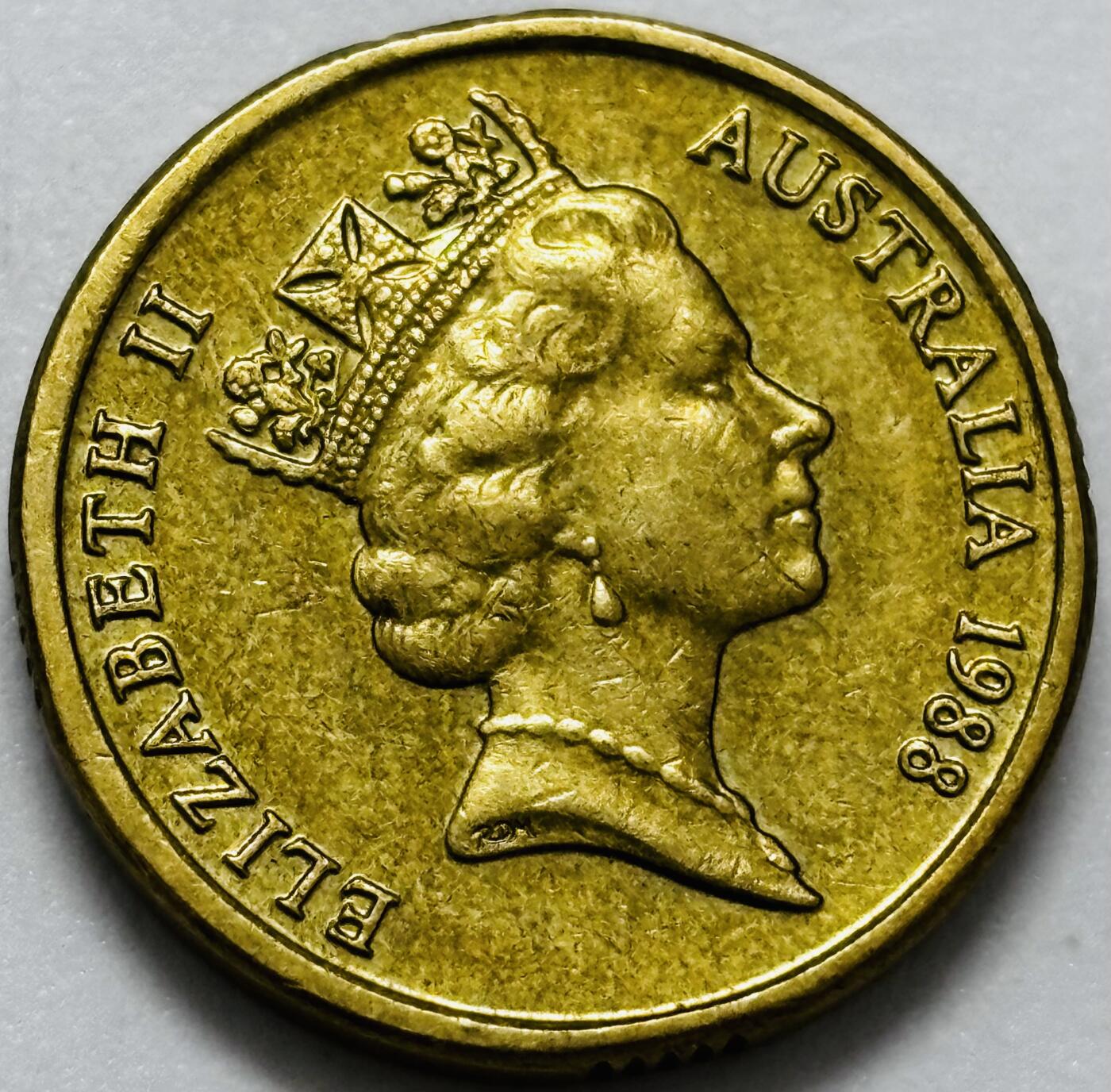 文馨钱币收藏第 286 场，圣诞节专场【 长期接收代拍品低至 0 佣金】 好品 1988 年澳大利亚土著人 2 元纪念币