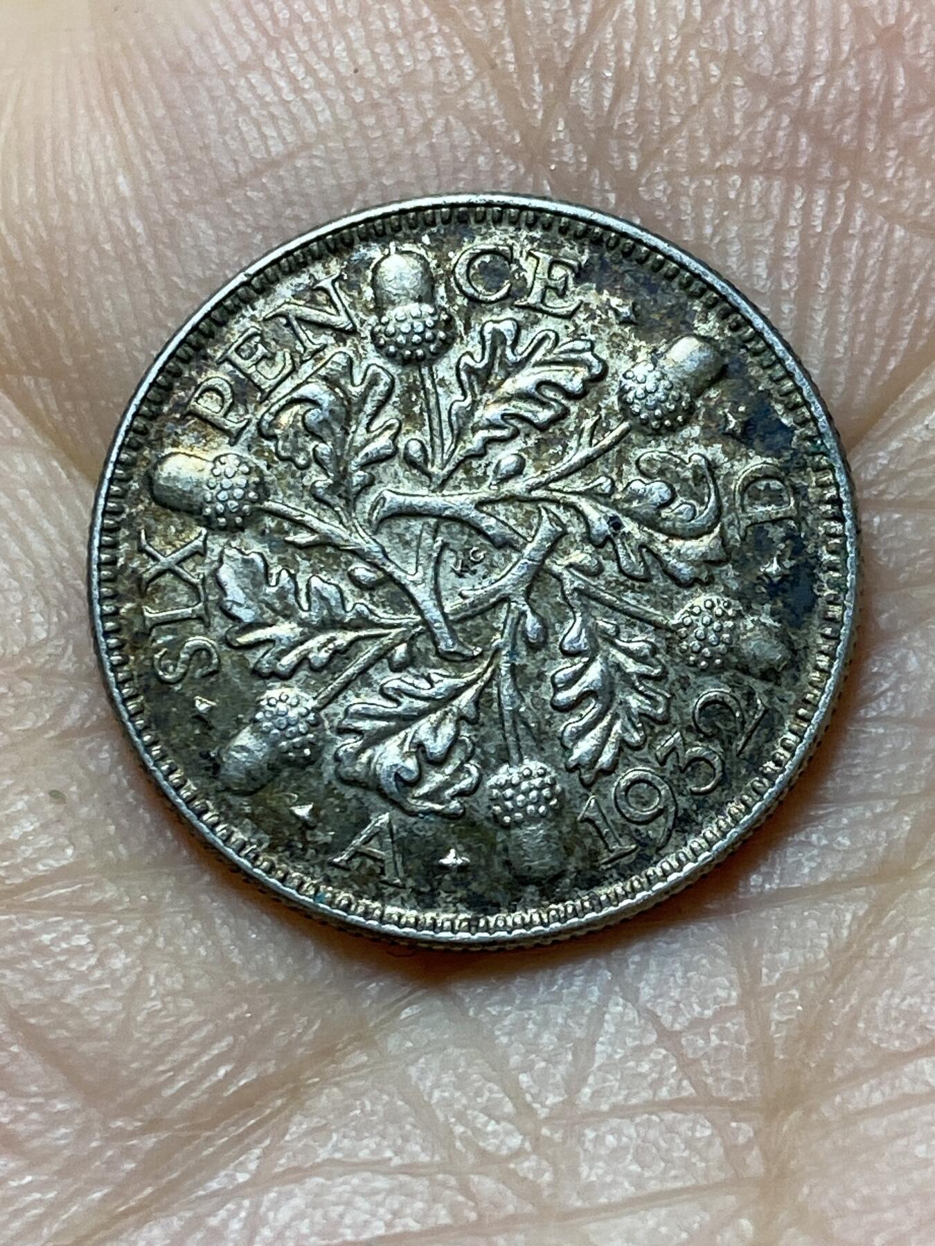 2025年第一百四十四场(总第一百七十场）品种丰富英国一线回流散币年末特拍场第一场(免佣金) 包浆好品–英国🇬🇧1932年6便士银币(乔治五世第五版，500银)