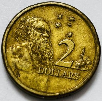 文馨钱币收藏第 286 场，圣诞节专场【 长期接收代拍品低至 0 佣金】 - 好品 1988 年澳大利亚土著人 2 元纪念币