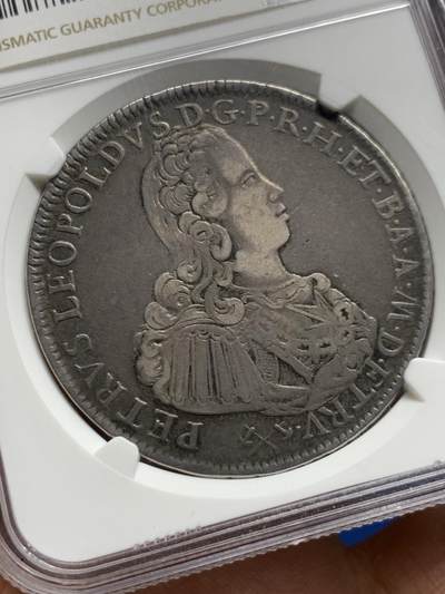《竞宝斋》第449场 周日，周一，周二  3场连拍 （全场包邮，欢迎送拍） NGC VF35 意大利托斯卡纳大公国1770年彼得·利奥波德1弗朗西斯康银币 917银 重量27.4克 稀少品种 季军分 更高分仅两枚