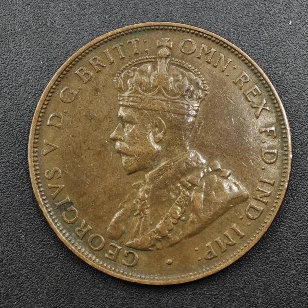 【淘币小摊】限时拍第八百三十五拍  散币批量币场  满百包邮可预留两周  周一统一发货  澳大利亚1924年乔治五世一便士铜币