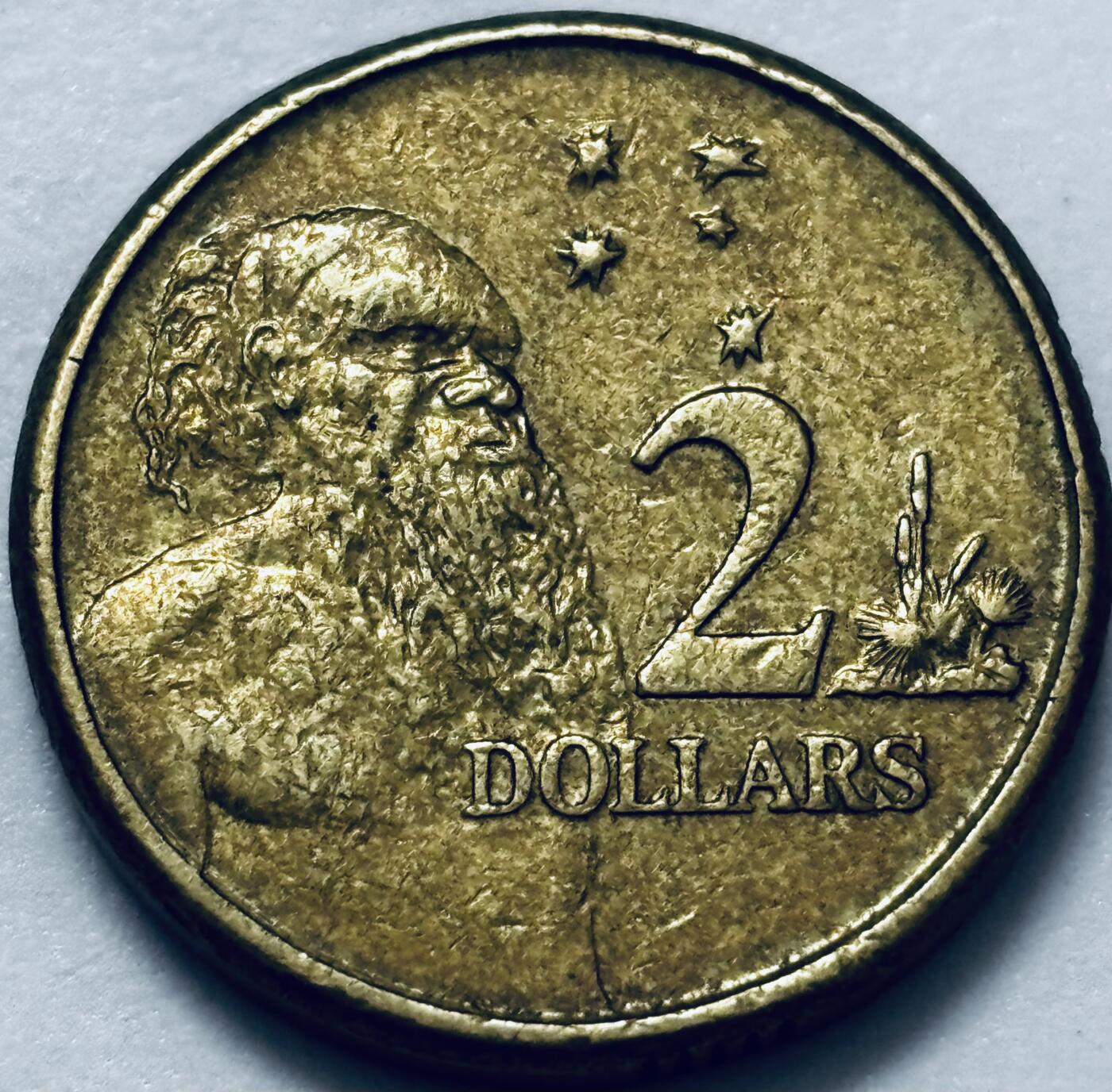 文馨钱币收藏第 286 场，圣诞节专场【 长期接收代拍品低至 0 佣金】 好品 2010 年澳大利亚土著人 2 元纪念币