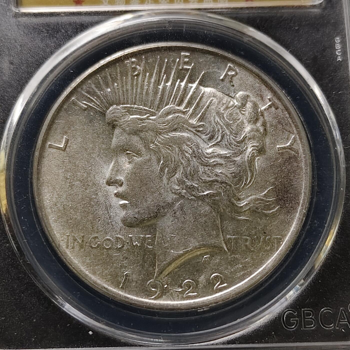 【全场包邮】纯粹捡漏拍489场（免费代拍第26场） 美国1922年1元和平银币-公博MS64+