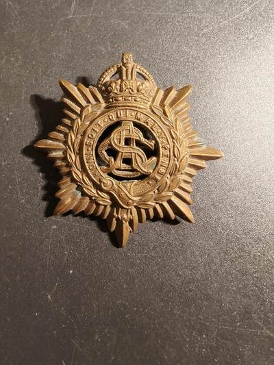 老王徽章第171期 - 英国皇家陆军服务兵团帽徽     爱德华七世时期