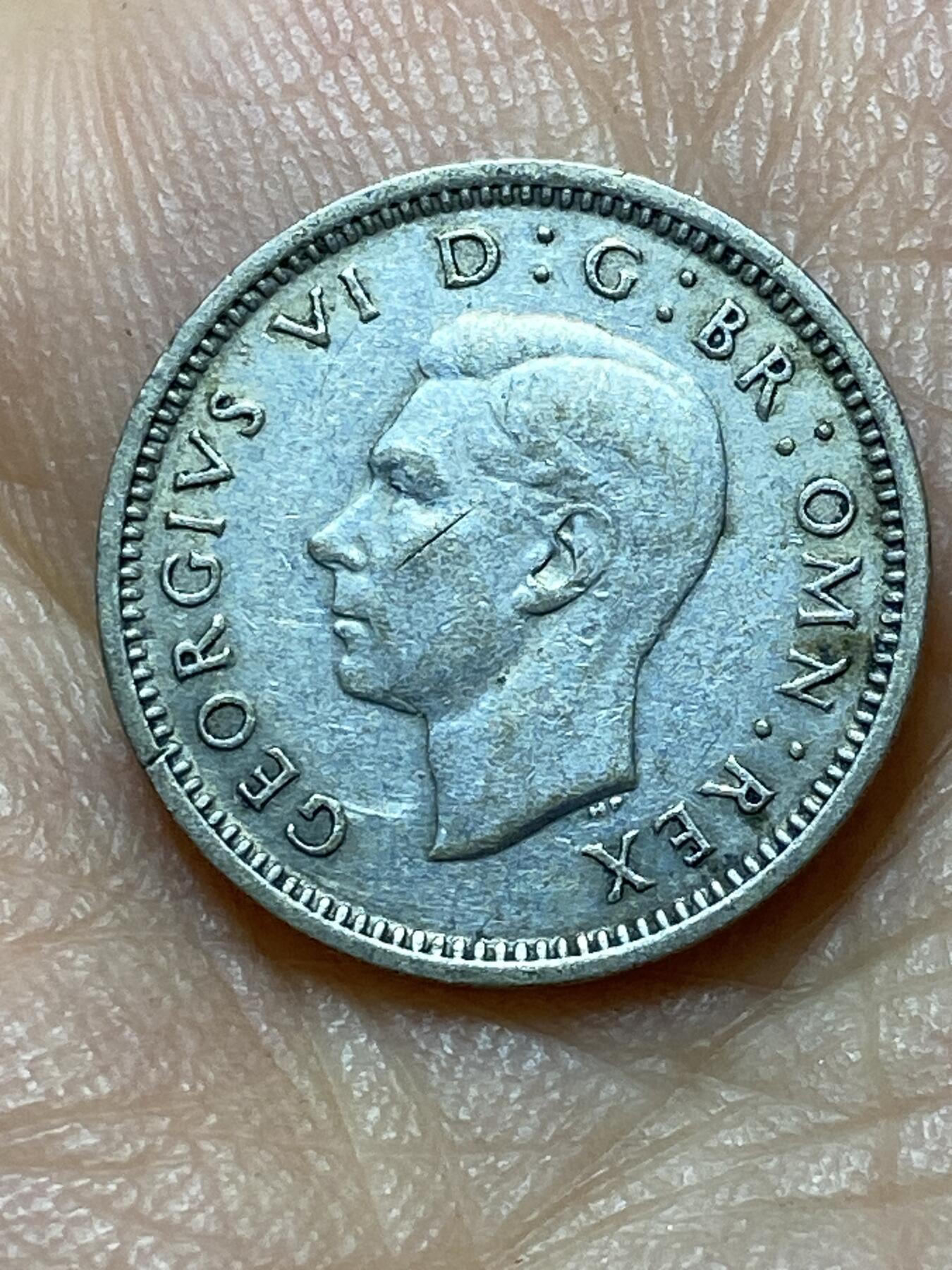 2025年第一百四十四场(总第一百七十场）品种丰富英国一线回流散币年末特拍场第一场(免佣金) 英国🇬🇧1938年3便士银币(乔治六世第一版，500银)