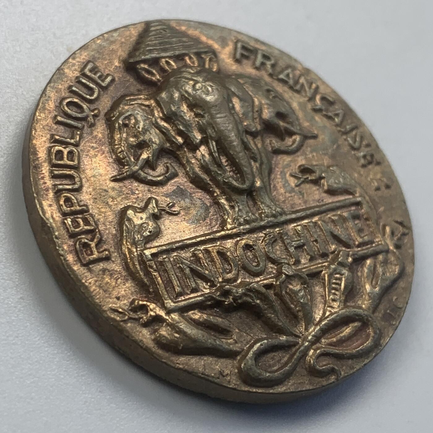 掌中浮雕-藏着的欧洲第047场 法属印度支那法国远东远征军奖章 ，36mm