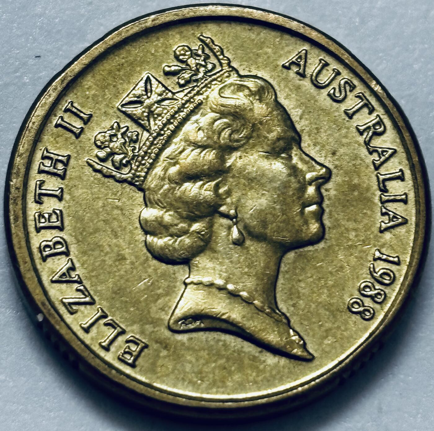 文馨钱币收藏第 286 场，圣诞节专场【 长期接收代拍品低至 0 佣金】 好品 1988 年澳大利亚土著人 2 元纪念币