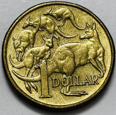 文馨钱币收藏第 286 场，圣诞节专场【 长期接收代拍品低至 0 佣金】 - 2004 年澳大利亚一元袋鼠币