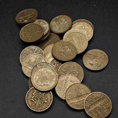 【淘币小摊】限时拍第八百三十五拍  散币批量币场  满百包邮可预留两周  周一统一发货  - 法国10法郎27枚