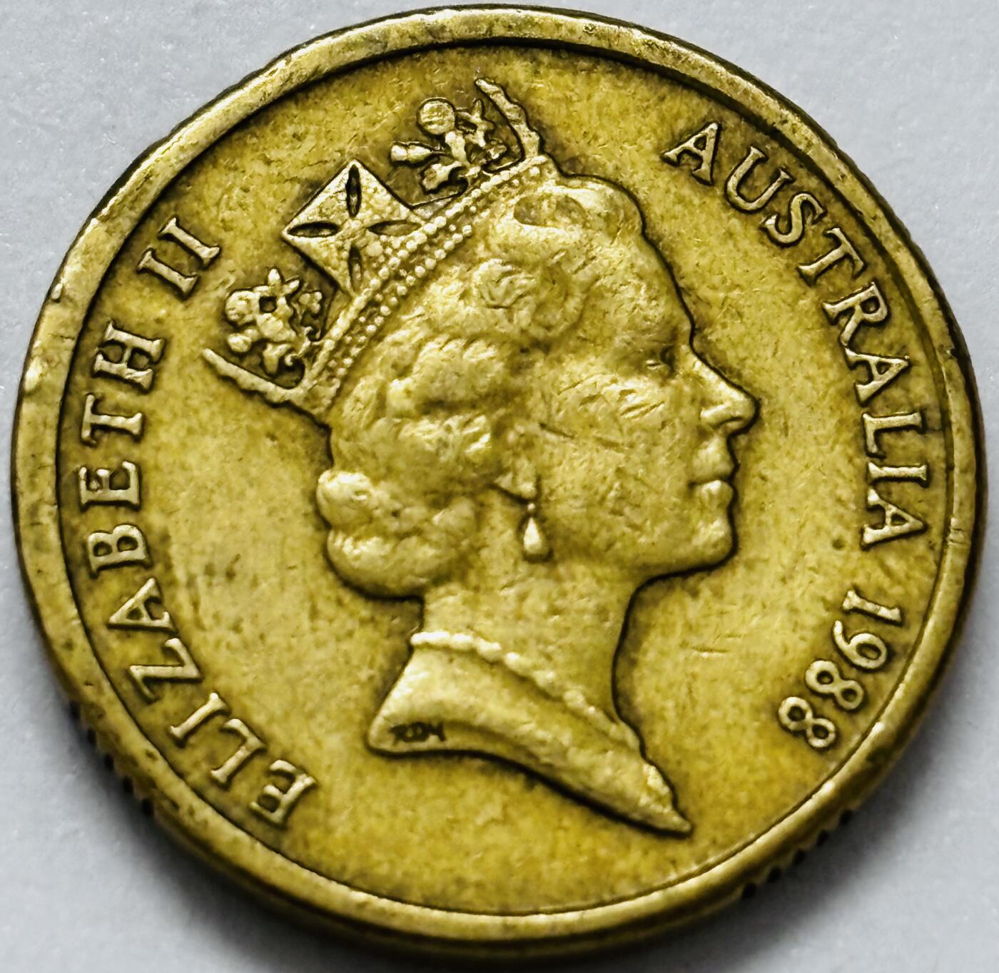 文馨钱币收藏第 286 场，圣诞节专场【 长期接收代拍品低至 0 佣金】 好品 1988 年澳大利亚土著人 2 元纪念币