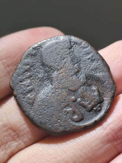 星盘世界钱币十二月二十七日古典币专场 - 少见！公元615-628年拜占庭西西里岛复打希拉克略 40努米大铜币