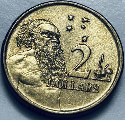 文馨钱币收藏第 286 场，圣诞节专场【 长期接收代拍品低至 0 佣金】 - 好品 2005 年澳大利亚土著人 2 元纪念币