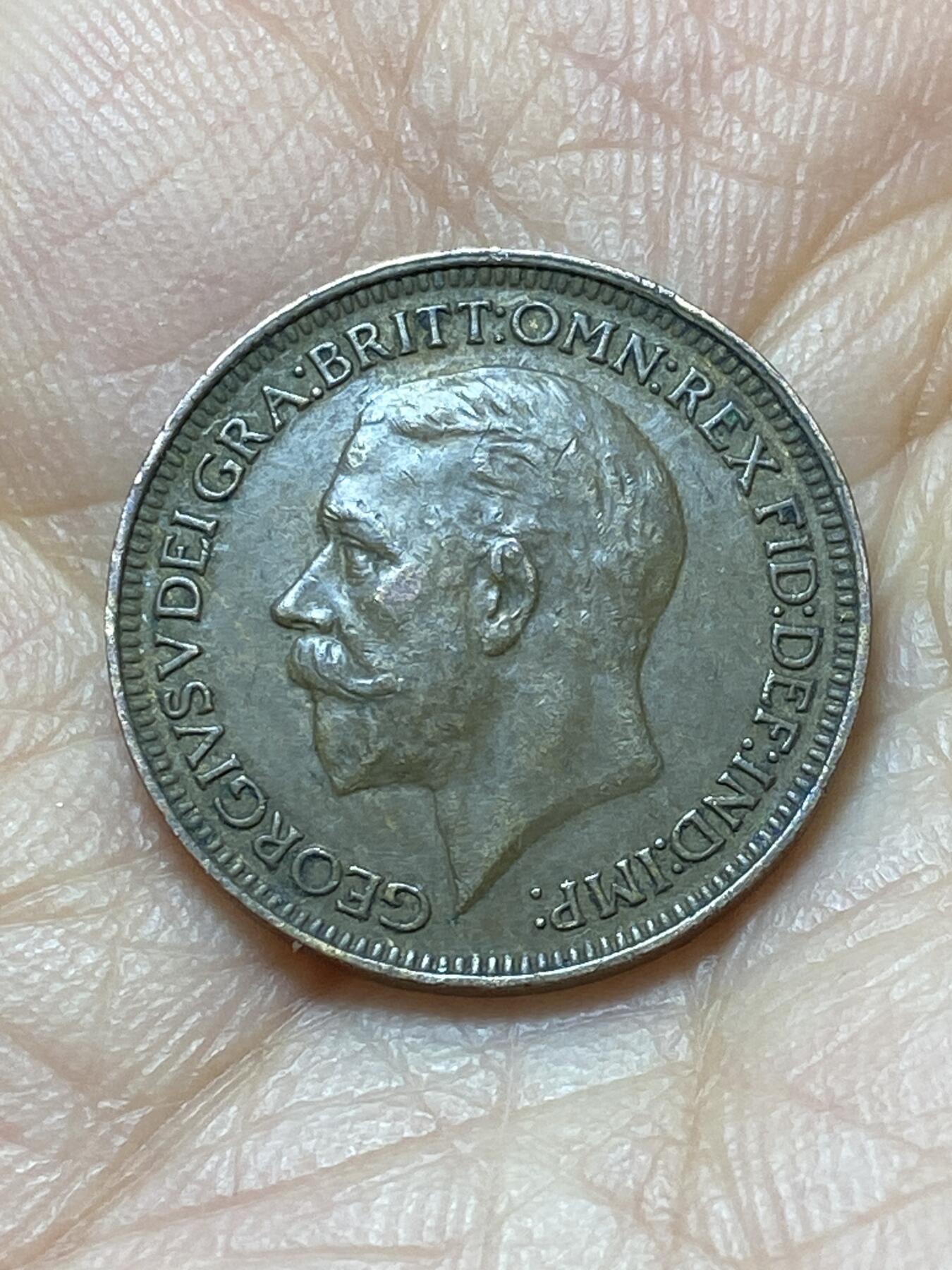 2025年第一百四十四场(总第一百七十场）品种丰富英国一线回流散币年末特拍场第一场(免佣金) 好品–英国🇬🇧1932年1法新(乔治五世第三版)