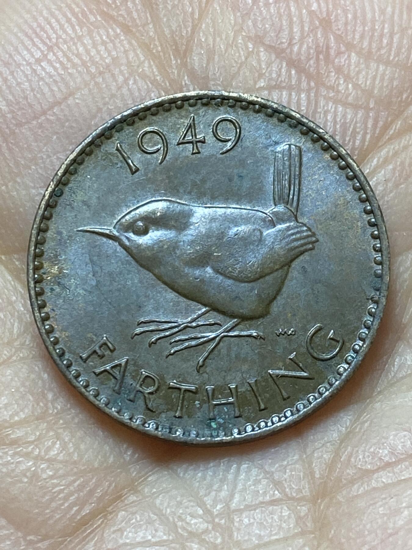 2025年第一百四十四场(总第一百七十场）品种丰富英国一线回流散币年末特拍场第一场(免佣金) 英国🇬🇧1949年1法新(乔治六世第二版)