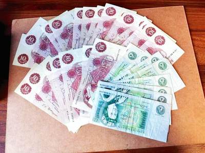 【Blue Auction】世界纸币精拍第766期——18级TOP拍卖/信誉/品质/专业/高效💫 - 【一组31张】英国 D序列1镑9张&10先令22张 流通品相