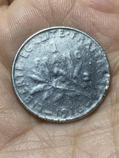 2025年第一百四十四场(总第一百七十场）品种丰富英国一线回流散币年末特拍场第一场(免佣金) - 法兰西第三共和国1916年1法郎银币(第二版，835高银)