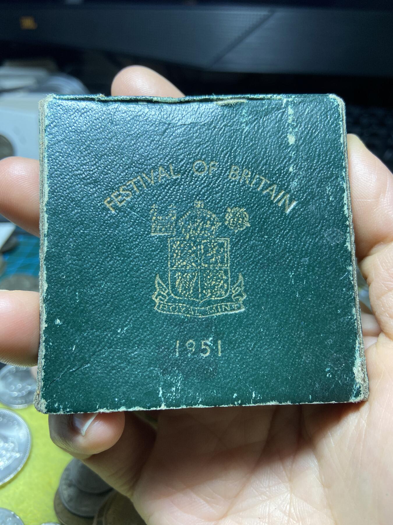 2025年第一百四十四场(总第一百七十场）品种丰富英国一线回流散币年末特拍场第一场(免佣金) 原盒绿盒说明书全–英国🇬🇧1951单年份5先令(乔治六世时期)