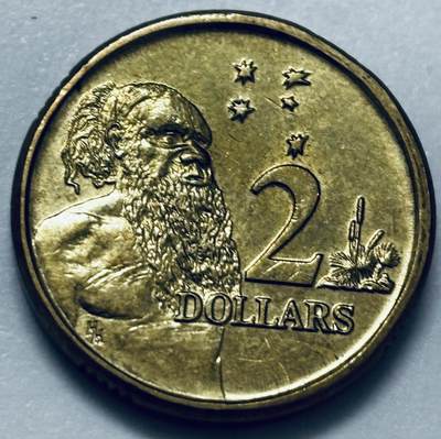 文馨钱币收藏第 286 场，圣诞节专场【 长期接收代拍品低至 0 佣金】 - 好品 1988 年澳大利亚土著人 2 元纪念币