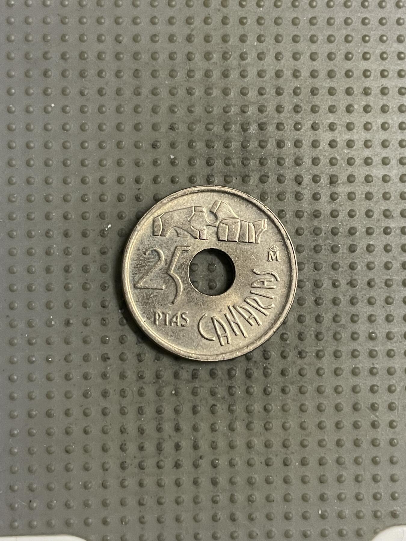 2025年第145场各国散币拍卖（总第145场） 西班牙1994年加那利群岛25比赛塔纪念币