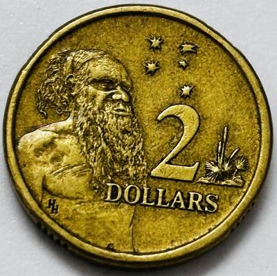 文馨钱币收藏第 286 场，圣诞节专场【 长期接收代拍品低至 0 佣金】 - 好品 1989 年澳大利亚土著人 2 元纪念币